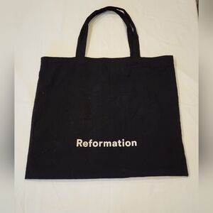 Reformation Black Tote Bag